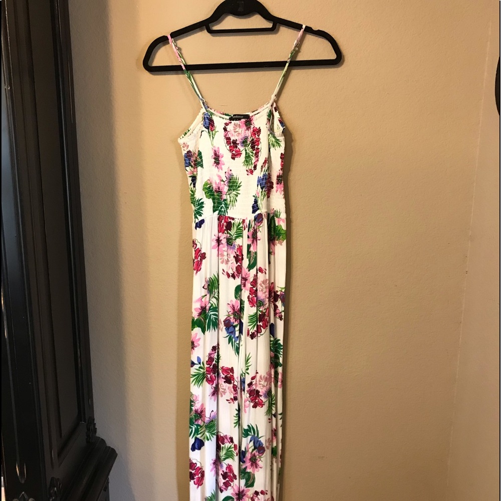 White Floral Romper